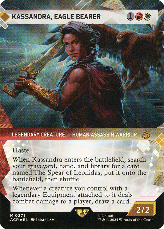 Kassandra, Eagle Bearer: (Showcase)(Borderless) Foil (271)