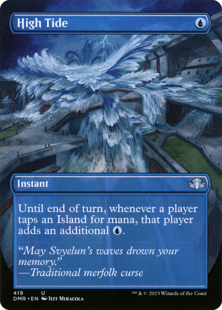 High Tide (Borderless Alternate Art) [Dominaria Remastered] Foil