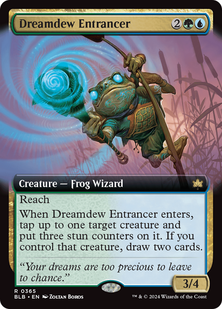 Dreamdew Entrancer (Extended Art) [Bloomburrow] Foil