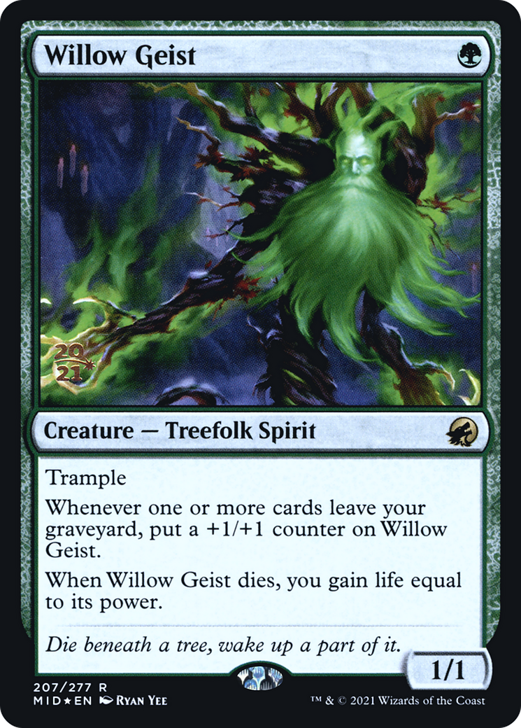 Willow Geist [Innistrad: Midnight Hunt Prerelease Promos] | Silver Goblin