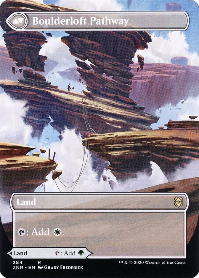Branchloft Pathway // Boulderloft Pathway (Borderless Alternate Art) [Zendikar Rising] Foil
