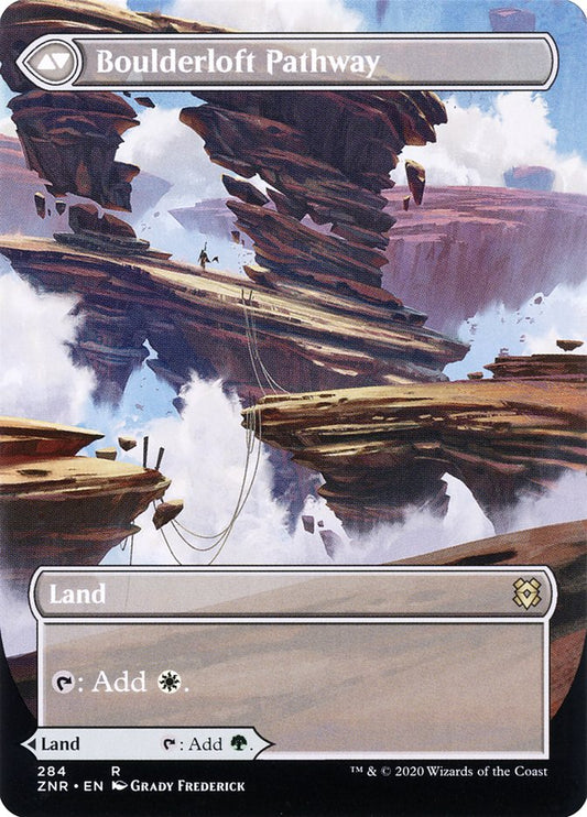 Branchloft Pathway // Boulderloft Pathway (Borderless Alternate Art) [Zendikar Rising] Foil