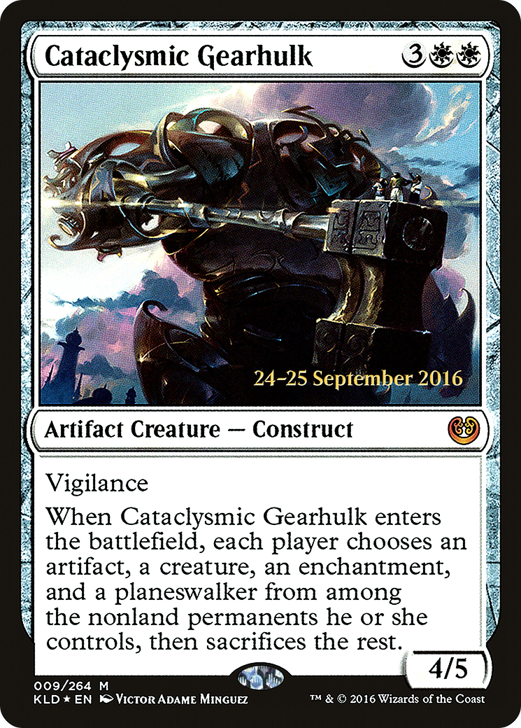 Cataclysmic Gearhulk [Kaladesh Prerelease Promos] | Silver Goblin