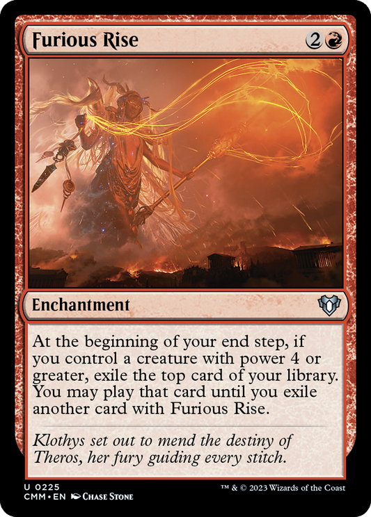 Furious Rise [Commander Masters] Foil