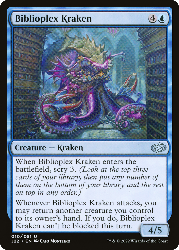 Biblioplex Kraken [Jumpstart 2022] | Silver Goblin