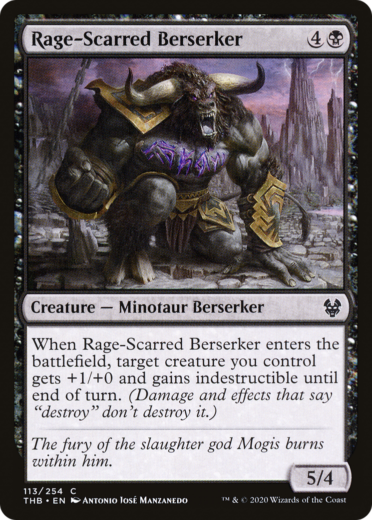 Rage-Scarred Berserker [Theros Beyond Death] Foil