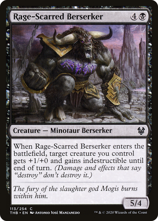 Rage-Scarred Berserker [Theros Beyond Death] Foil