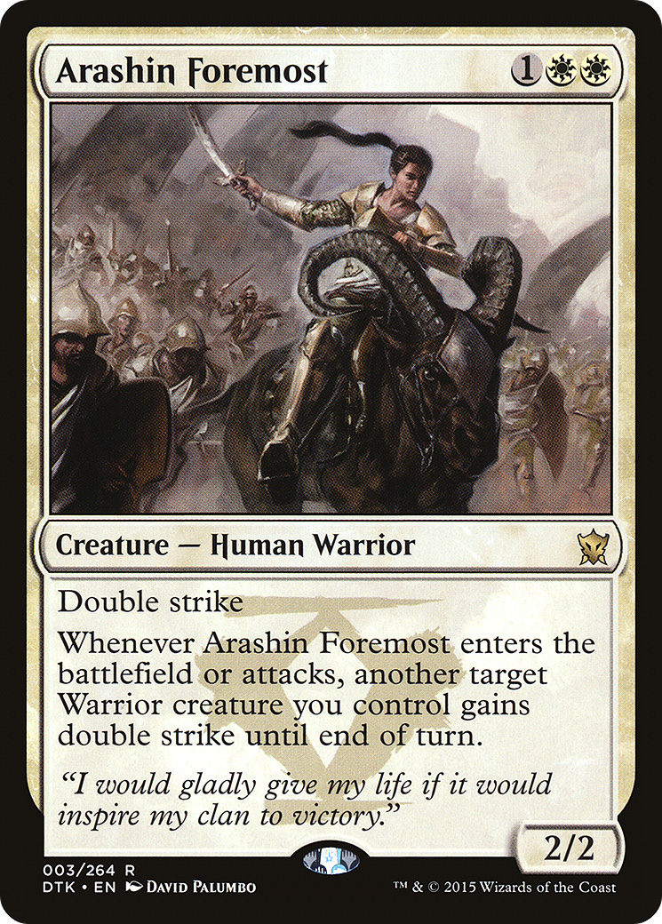 Arashin Foremost [Dragons of Tarkir] | Silver Goblin