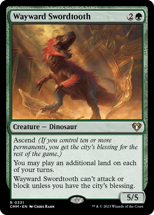 Wayward Swordtooth [Commander Masters]