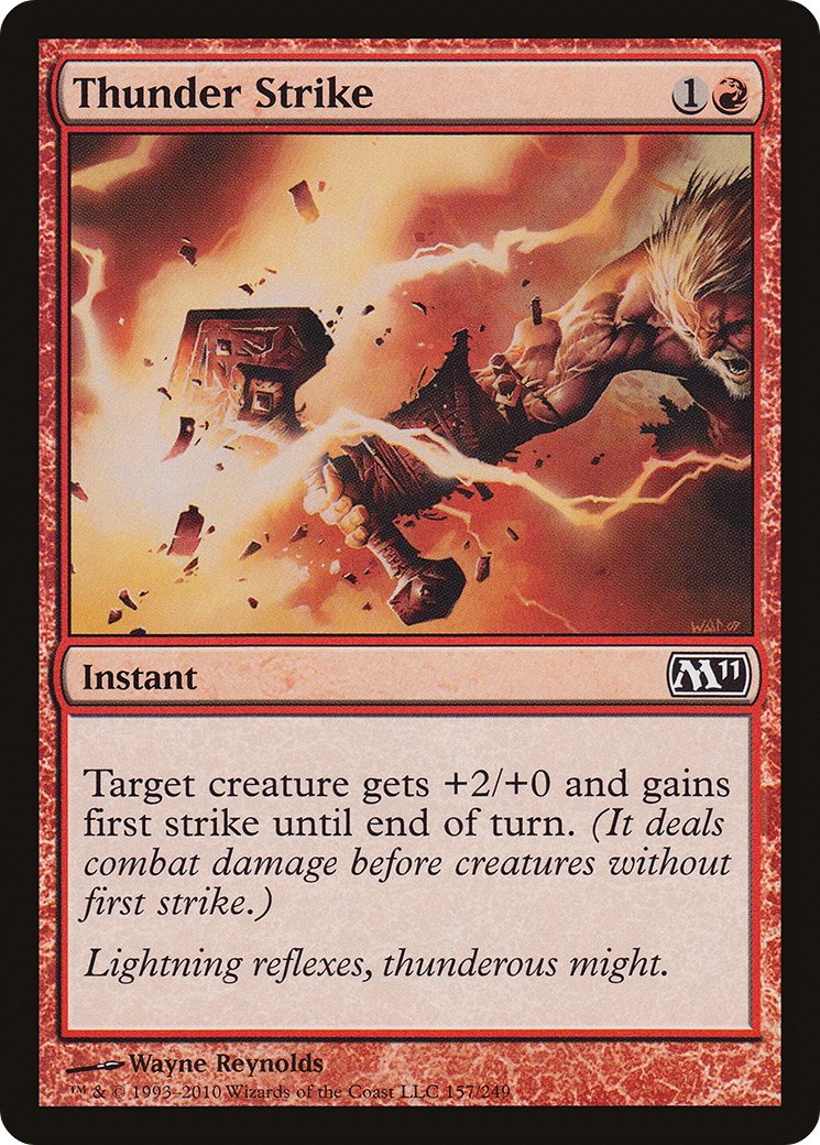 Thunder Strike (157) Foil - Magic 2011