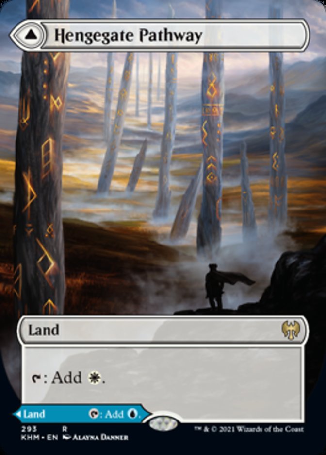 Hengegate Pathway // Mistgate Pathway (Borderless Alternate Art) [Kaldheim] Foil