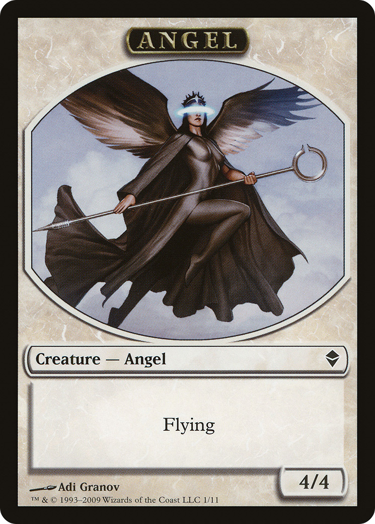 Angel Token [Zendikar Tokens] | Silver Goblin