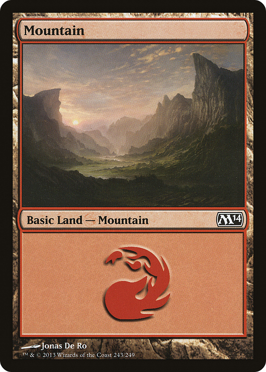 Mountain (243) [Magic 2014] Foil