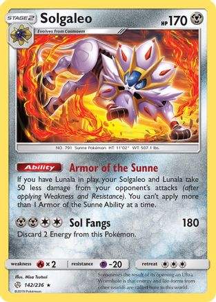 Solgaleo (142) Reverse Holofoil - Cosmic Eclipse