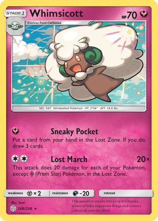 Whimsicott (148) Reverse Holofoil - Cosmic Eclipse