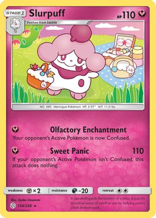 Slurpuff (154) Reverse Holofoil - Cosmic Eclipse
