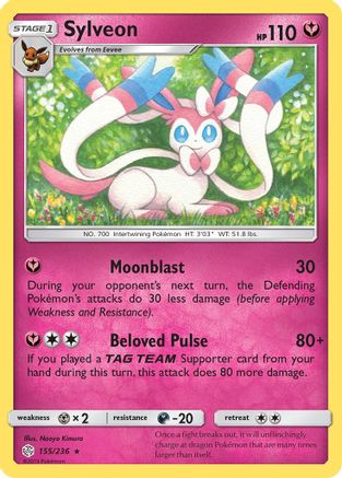 Sylveon (155) Reverse Holofoil - Cosmic Eclipse