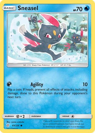 Sneasel (43) Reverse Holofoil - Cosmic Eclipse
