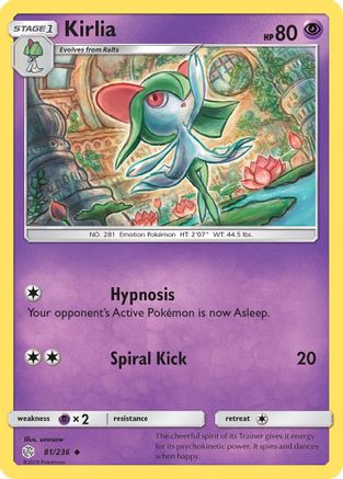 Kirlia (81) Reverse Holofoil - Cosmic Eclipse