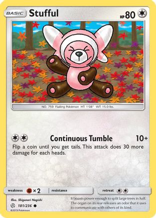 Stufful (181/236) [Sun & Moon: Cosmic Eclipse] Reverse Holofoil