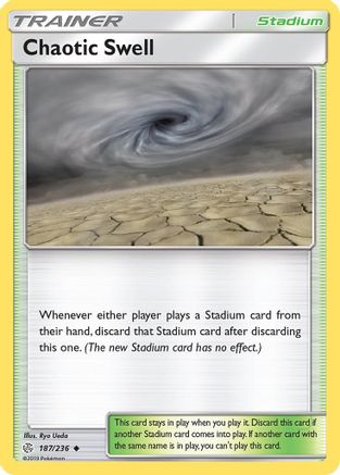 Chaotic Swell (187) Reverse Holofoil - SM  Cosmic Eclipse