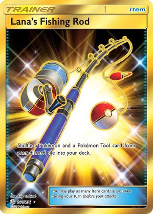 Lana's Fishing Rod (Secret) (266) Holofoil - SM  Cosmic Eclipse