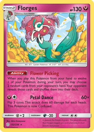 Florges (152) Holofoil - SM  Cosmic Eclipse