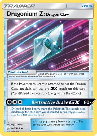Dragonium Z: Dragon Claw (190) - SM  Cosmic Eclipse