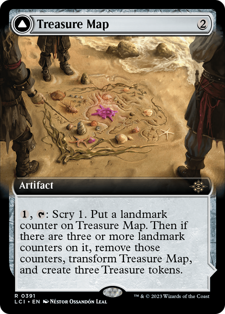 Treasure Map // Treasure Cove (Extended Art) [The Lost Caverns of Ixalan] Foil