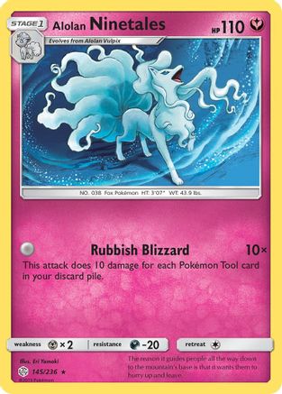 Alolan Ninetales (145/236) [Sun & Moon: Cosmic Eclipse] | Silver Goblin