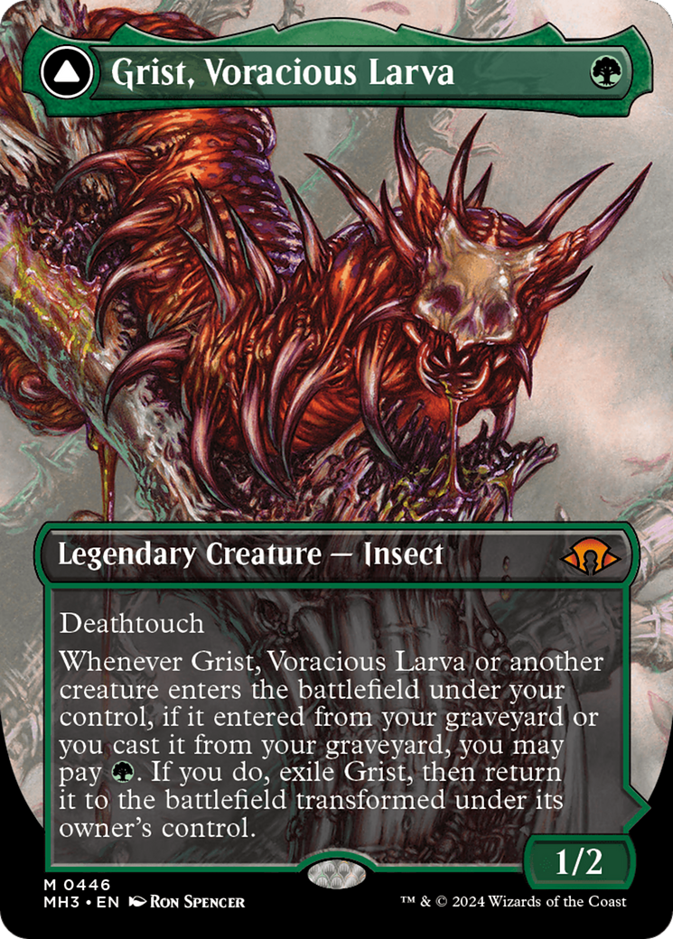 Grist, Voracious Larva // Grist, the Plague Swarm (Borderless) [Modern Horizons 3] | Silver Goblin