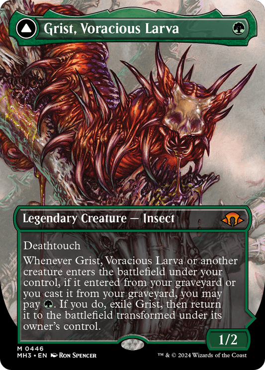Grist, Voracious Larva // Grist, the Plague Swarm(Borderless) (446)