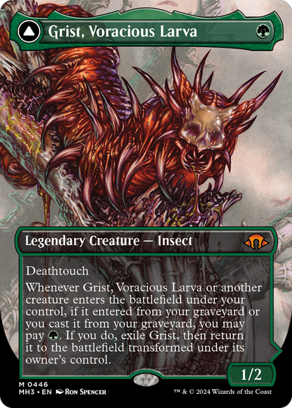 Grist, Voracious Larva // Grist, the Plague Swarm(Borderless) (446)