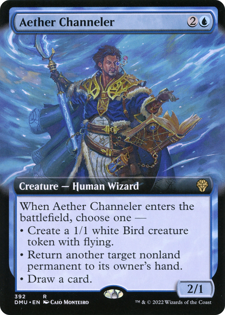 Aether Channeler (Extended Art) [Dominaria United] Foil