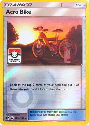 Acro Bike (123a/168) (League Promo) [Sun & Moon: Celestial Storm] | Silver Goblin