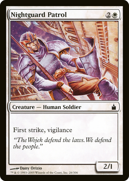 Nightguard Patrol [Ravnica: City of Guilds] Foil