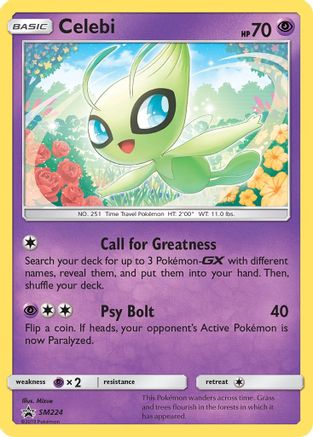 Celebi (SM224) [Sun & Moon: Black Star Promos] | Silver Goblin