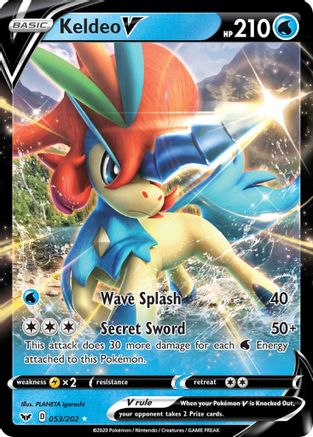 Keldeo V (53) Holofoil - SWSH01 Sword & Shield Base Set