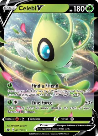 Celebi V (001/202) [Sword & Shield: Base Set] | Silver Goblin