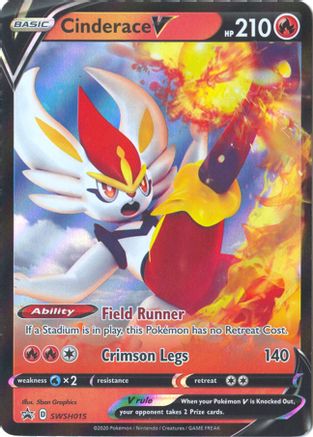 Cinderace V - SWSH015 (SWSH015) Holofoil - SWSH Sword & Shield Promo Cards