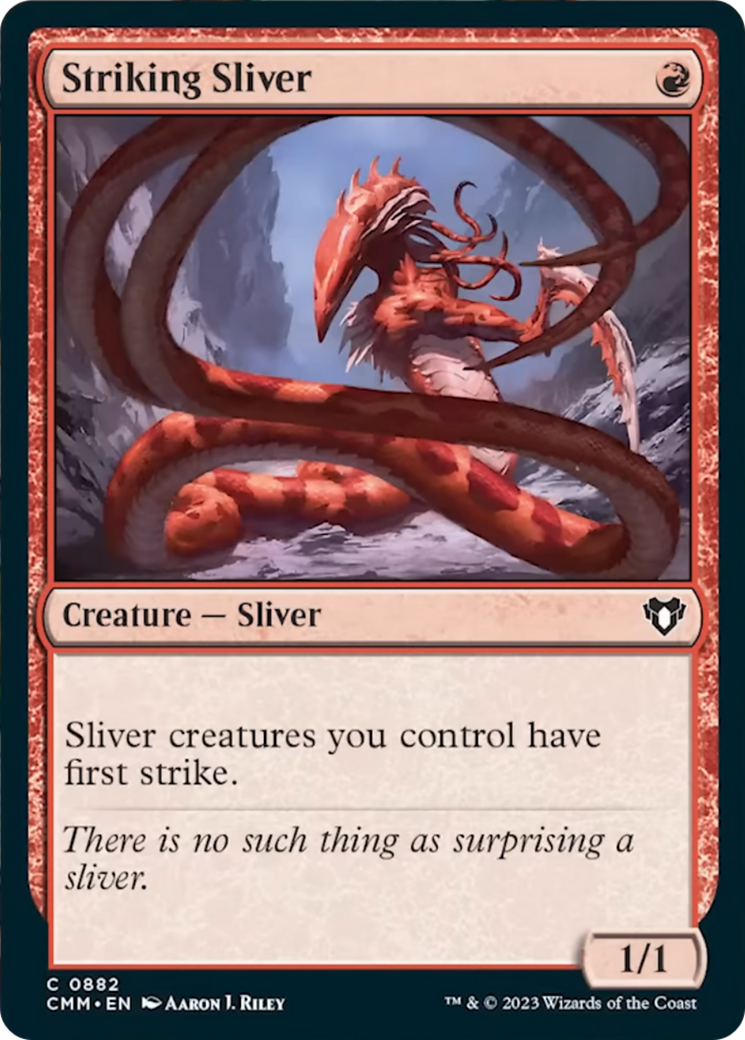 Striking Sliver [Commander Masters] | Silver Goblin