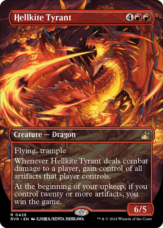 Hellkite Tyrant (Anime Borderless) [Ravnica Remastered] Foil