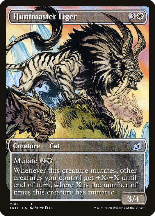 Huntmaster Liger (Showcase) [Ikoria: Lair of Behemoths] Foil