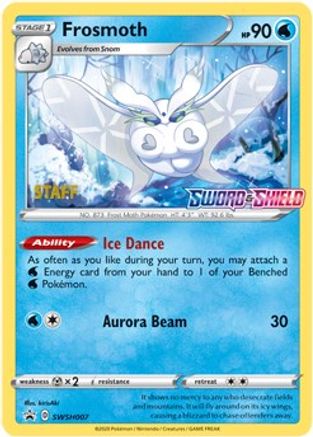 Frosmoth - SWSH007 (Prerelease) [Staff] (SWSH007) Holofoil - SWSH Sword & Shield Promo Cards