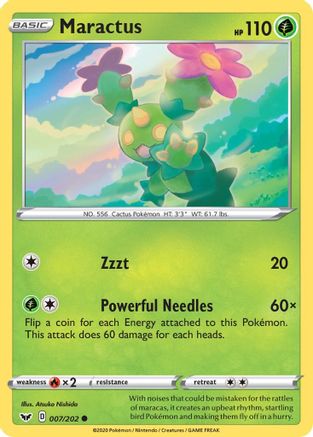 Maractus (7) Reverse Holofoil - Sword & Shield