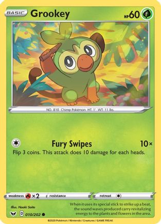 Grookey (010) (10) - SWSH01 Sword & Shield Base Set