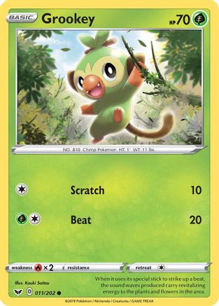 Grookey (11) Reverse Holofoil - Sword & Shield