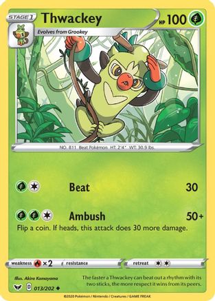 Thwackey (13) Reverse Holofoil - Sword & Shield