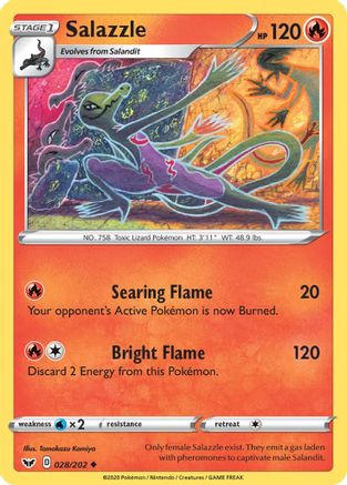 Salazzle (28) Reverse Holofoil - Sword & Shield