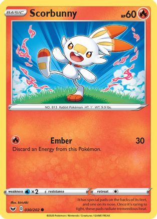 Scorbunny (30) Reverse Holofoil - Sword & Shield